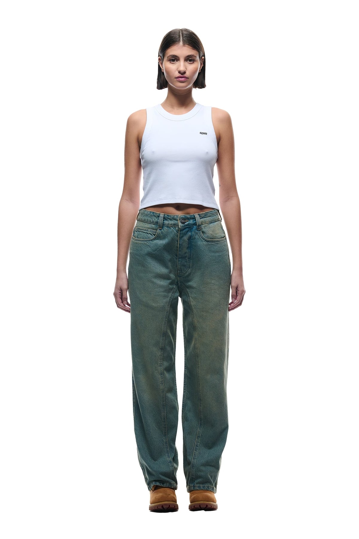 CENTER SEAM DENIM LIGHT WASH