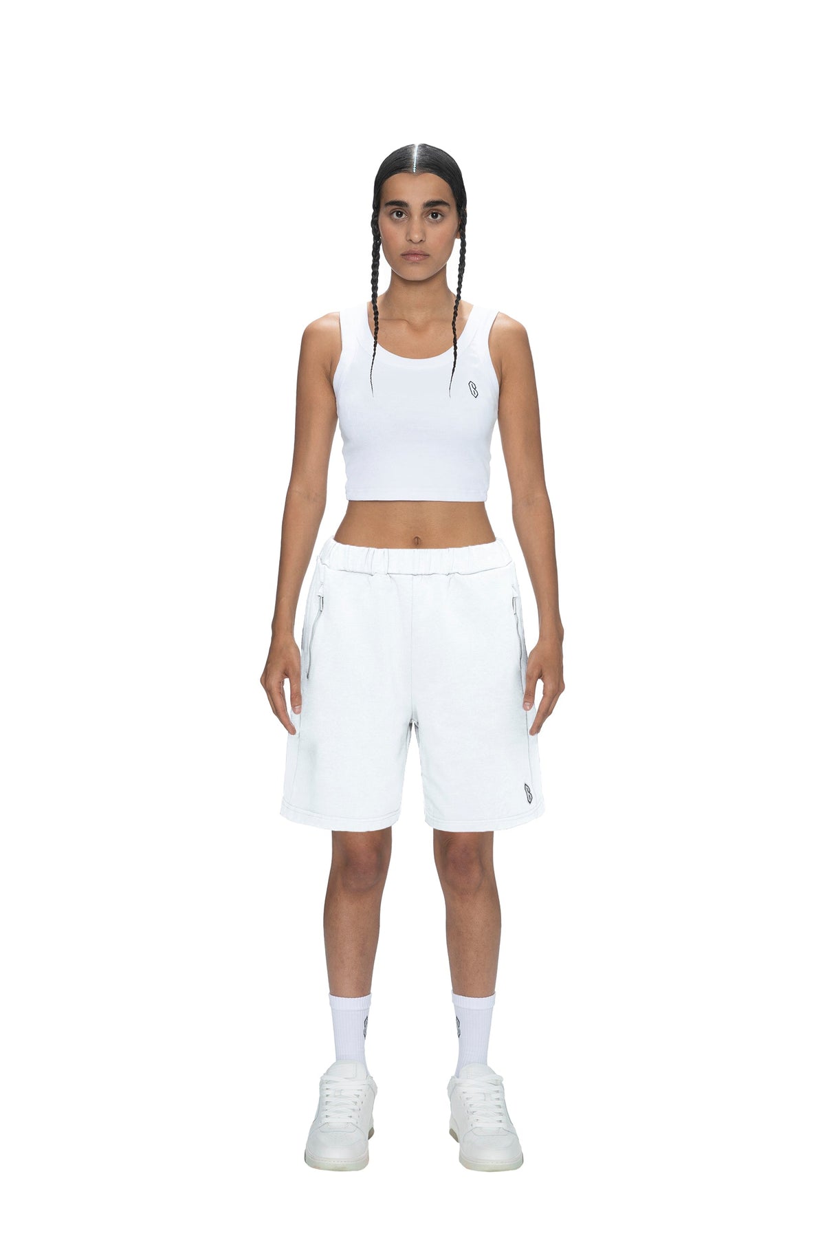 SWEATSHORTS WHITE